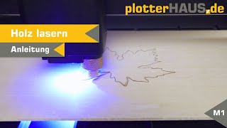 xTool M1 Holz lasern  Anleitung [upl. by Esirtal]