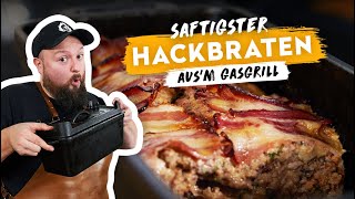 Mega saftiger Hackbraten vom Gasgrill  BBQ Madness [upl. by Eignav]