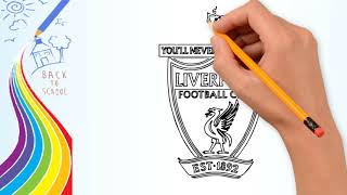 How to DrawHow to Draw Liverpool Badge  Drawing the Liverpool Logo FC  Drawing logo Channel [upl. by Swehttam]