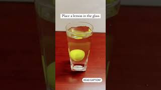 put lemon 🍋 in transparent glass to remove negative energy from your home lemon [upl. by Buchanan]