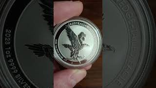 Wedged Tail Eagle silver coin eagle coin silver video shorts subscribemychannel [upl. by Nylyoj]