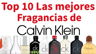 Top 10 las mejores fragancias de Calvin Klein [upl. by Gariepy]