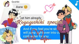 Goshiki has a boyfriend Kogagoshiki special Haikyuu Texts [upl. by Ocicnarf]