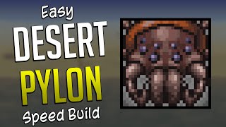 Terraria 144 Desert Pylon Speed Build Time Lapse  EASY Terraria Desert Pylon Base [upl. by Cioffred]