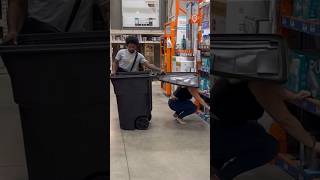 GARBAGE CAN PRANK😂🫢 she was FURIOUS 😒 funny shorts pranks [upl. by Aserej920]