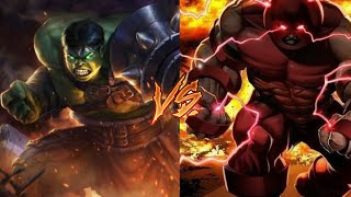 Hulk el Destructor de Mundos Vs Trion Juggernault Batalla a Muerte¿Quién Ganaría Shorts Marvel [upl. by Yanahc]