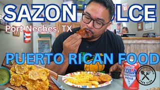 THE BEST PUERTO RICAN FOOD IN GOLDEN TRIANGLE  Sazon Dulce  Port Neches TX [upl. by Swanhildas143]