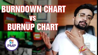 Burndown Chart vs Burnup Chart  Burndown and Burnup Chart in Agile [upl. by Basso]