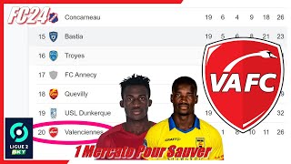 1 MERCATO POUR SAUVER LE VALENCIENNES FOOTBALL CLUB  VAFC  SUR FC 24 [upl. by Naitirb734]