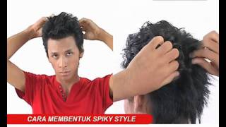 Cara Pakai GATSBY Styling Wax SPIKY STYLE [upl. by Naugal]