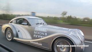 Gumball 3000 Morgan Aeromax on Belgium highway HD 1080p [upl. by Letram]