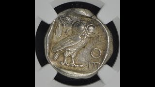 Athenian Owl Tetradrachm  Ancient Coin from 5th Century BC [upl. by Fe]