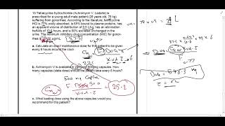 Tetracycline capsules multiple dosing Question pharmacokinetics حركية الدواء [upl. by Ecneret623]