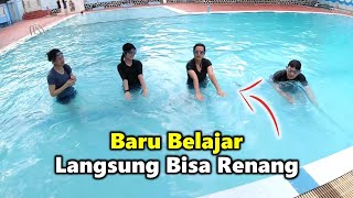 1 jam Belajar Renang ramairamai Sudah bisa melaju 10 meter [upl. by Kattie]