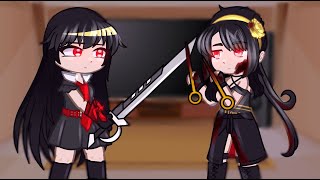 Akame Ga Kill React To Yor As Akames Sister  Gacha React [upl. by Yared852]