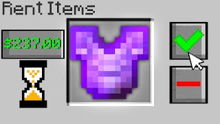 Minecraft Bedwars but I can rent any item in the game [upl. by Euqinu]