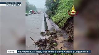 Giarre – Maltempo nel Catanese allagamenti a Giarre Acireale e Linguaglossa [upl. by Misab481]