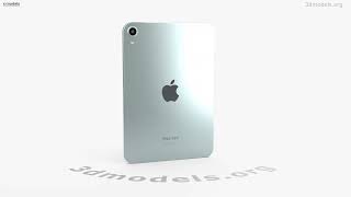 Apple iPad mini 2024 Blue 3D model by 3DModelsorg [upl. by Nivert65]