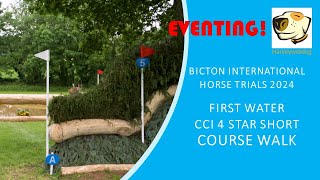 A Walk Around the first water complex at Bicton International Horse Trials 4S Friday [upl. by Aitropal]