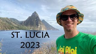 Hiking the Pitons in St Lucia  2023 [upl. by Itsrejk]