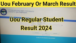 Uou Regular Student का एक और रिज़ल्ट University ने आज फिर Announced कर दिया  Uou Result 2024  Uou [upl. by Reizarf959]