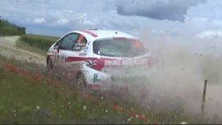 Rallye Terre de Langres 2016  Day 2   Crash and Flat Out [upl. by Ethel]