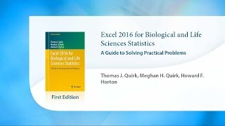 Excel 2016 for Biological and Life Sciences Statistics [upl. by Howes]