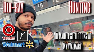 BLURAY HUNTING  NO MARVEL STEELBOOKS AT MY WALMART Where Are The 5 Steelbooks At [upl. by Annel790]