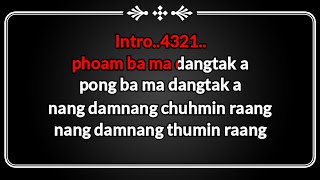 Phoam ba ma karaoke with lyrics  Hatwang hosai  Nocte karaoke [upl. by Theodosia]