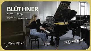 1905er Blüthner Flügel mit Jubiläumsgussplatte in der 🎹 Pianelli Klangprobe mit Johanna [upl. by Sitoiganap]