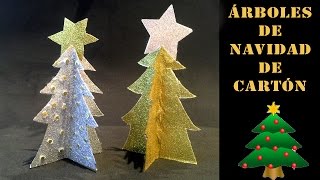 Cómo hacer un árbol de navidad de cartón o papel [upl. by Aimehs]