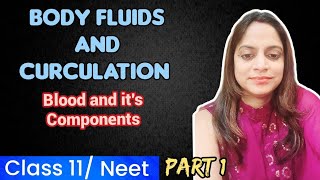 Body Fluids and Circulation Part 1Blood And Its ComponentClass 11NCERTNEET Dr Shruti [upl. by Penney]