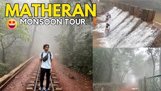 MATHERAN HILL STATION IN MONSOON😍 Matheran Trip For 2 days  Complete information [upl. by Sollars]