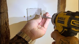 How not to fix a hole and fill it in plasterboard [upl. by Atilef]