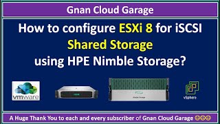 How to configure ESXi 8 for iSCSI Shared Storage using HPE Nimble Storage  Storage Architecture [upl. by Udele]