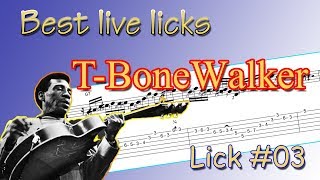 TBone Walker  best live blues licks 03 guitarlesson [upl. by Hightower507]