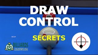 DRAW SHOT CONTROL … How to Be Accurate and Consistent Using Backspin [upl. by Hauck]