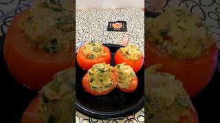 Sorpresa de Sabor TOMATES RELLENOS de POLLO al VERDEO Tu Nuevo Plato Estrella shortsviral [upl. by Eseerahs265]