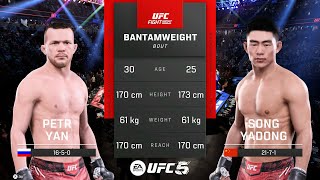 UFC 299  Petr Yan Vs Song Yadong  UFC 5 [upl. by Haidabej]