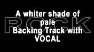 Procol Harum  A Whiter Shade Of Pale  Guitar Backing Track with VOCAL [upl. by Ettesoj700]