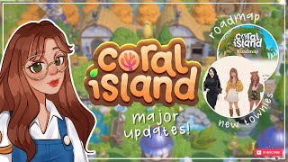 ꕀ 11 Roadmap Breakdown  New Townies Attractions Multiplayer amp More 🪸 • ꒰Coral Island꒱ [upl. by Ruon]