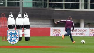 Rooney scores freekick before Estonia game  Inside Training [upl. by Cheney]