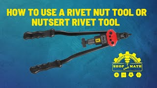 How to use A Rivet Nut Tool or Nutsert Rivet Tool [upl. by Cindelyn78]