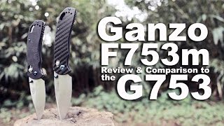 The Ganzo F753m1 is their best knife This review proves it with a G753 comparison [upl. by Tobias785]