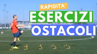 Calcio e Preparazione  Tutorial Esercitazioni Rapidità  Coordinazione con ostacolini [upl. by Gnil507]