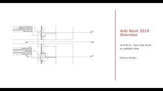 Anti Revit 20191 14 Cant hide levels on splitted views [upl. by Gillian996]