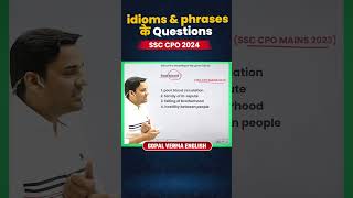 Idioms and Phrases Question for SSC Exams  Solve And Comment Your Answer  Gopal Verma Sir shorts [upl. by Adnawt]