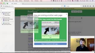 Readlang Web Reader Bookmarklet in Firefox [upl. by Akimrehs]