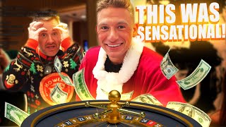 Stevewilldoit MAGICAL Christmas Roulette Session in Vegas roulette casino vegas [upl. by Lekram572]