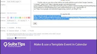 Make and use a template event in Google Calendar [upl. by Jolie330]